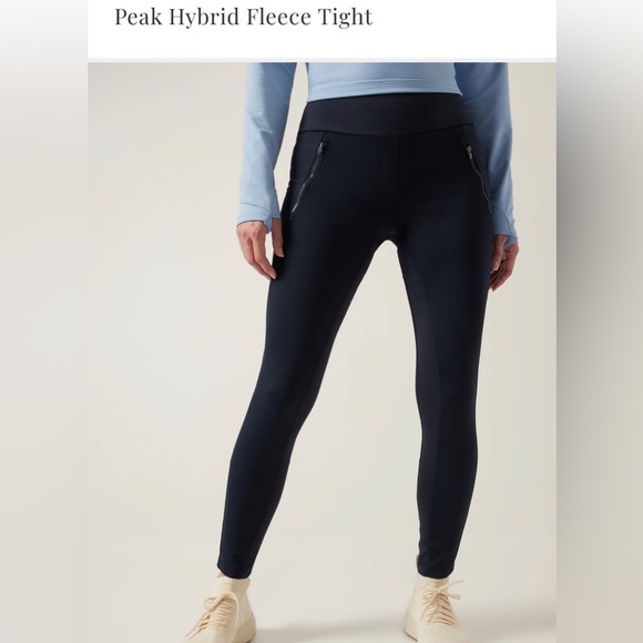 Athleta Pants - ATHLETA Peak Hybrid Fleece Leggings - NWT